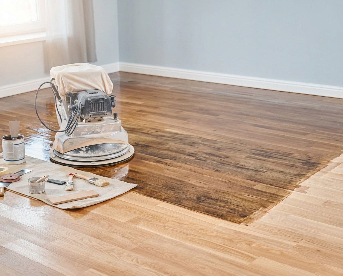 wood floor sanding and repair